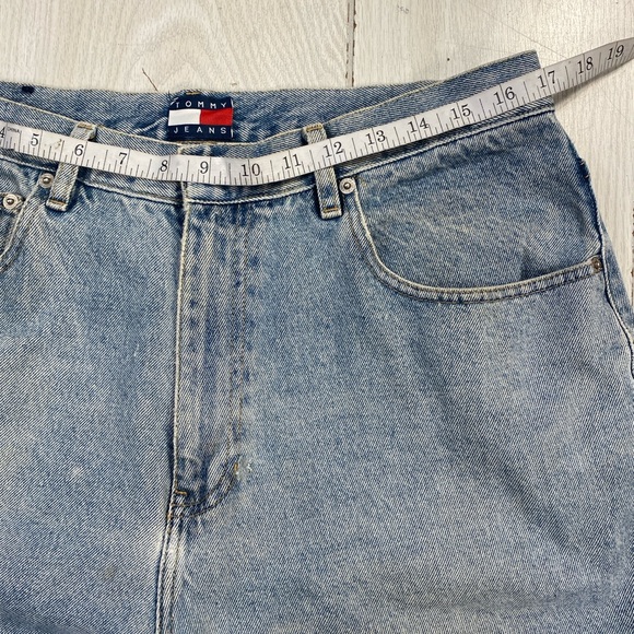 Vintage 90s Tommy Hilfiger Mens 36/30 Straight Jeans 100%cotton - Picture 4 of 11